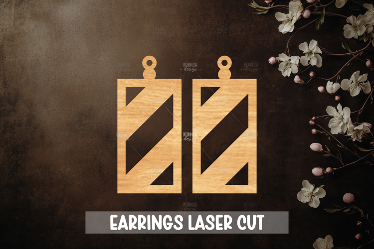 Style Laser Cut Earrings SVG File