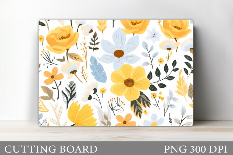 Flowers Cutting Board Design. Flowers Kitchen Cutting Board example image 1