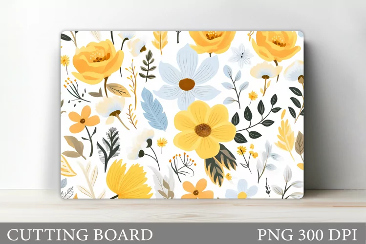Flowers Cutting Board Design. Flowers Kitchen Cutting Board