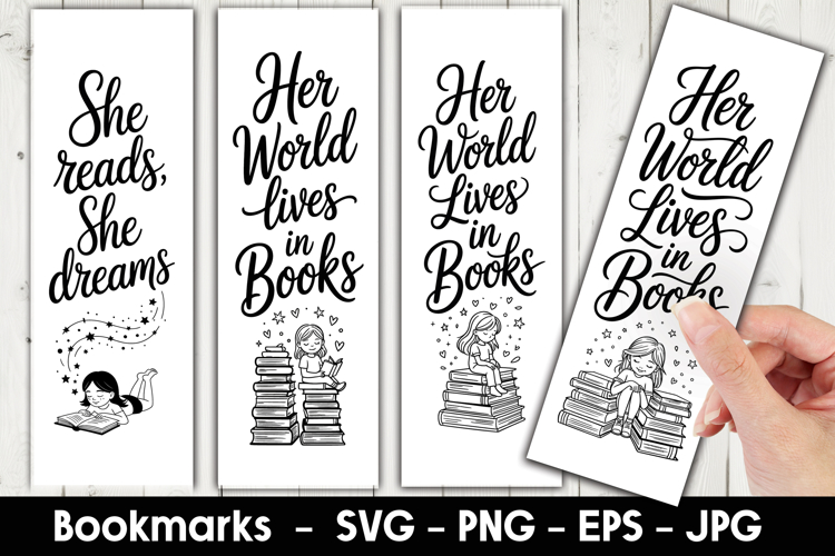 World Books Bookmark Sublimation