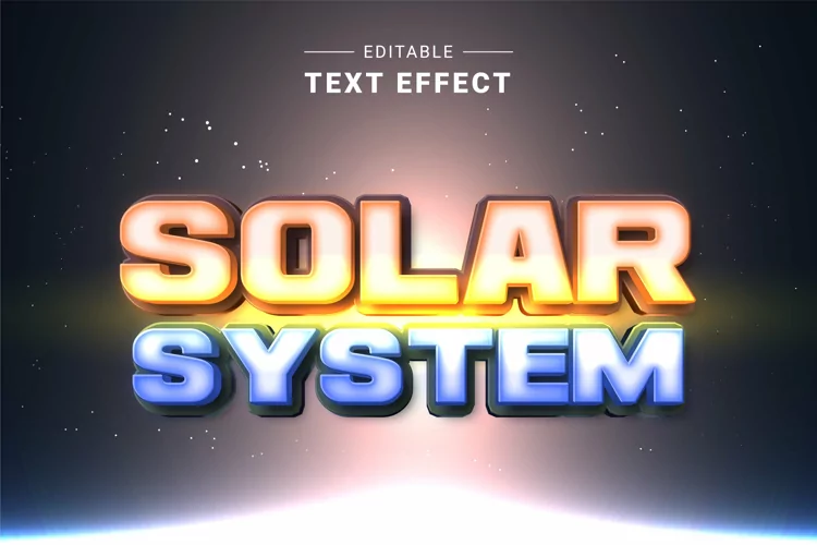Editable Text Effect for Illustrator. Vector Graphic styles