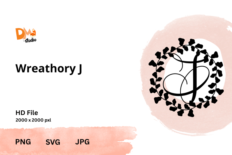 Wreath Monogram SVGs Image 15