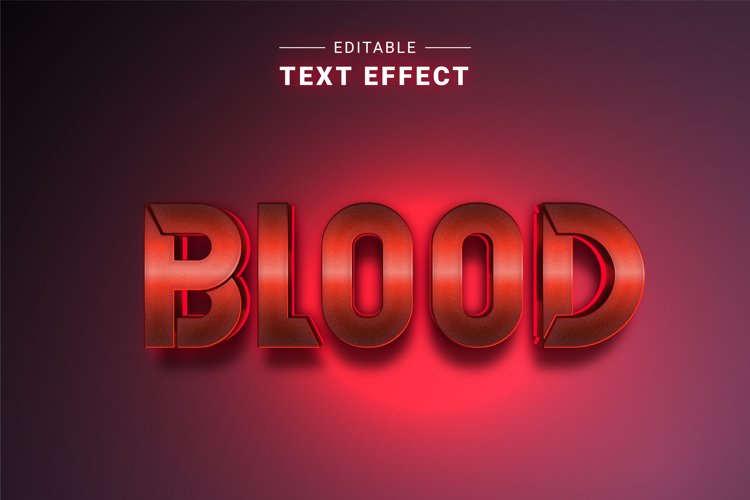 Editable Text Effect for Illustrator. Vector Graphic styles