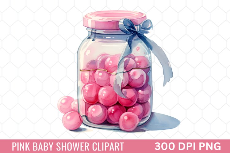 Pink Baby Shower Clipart