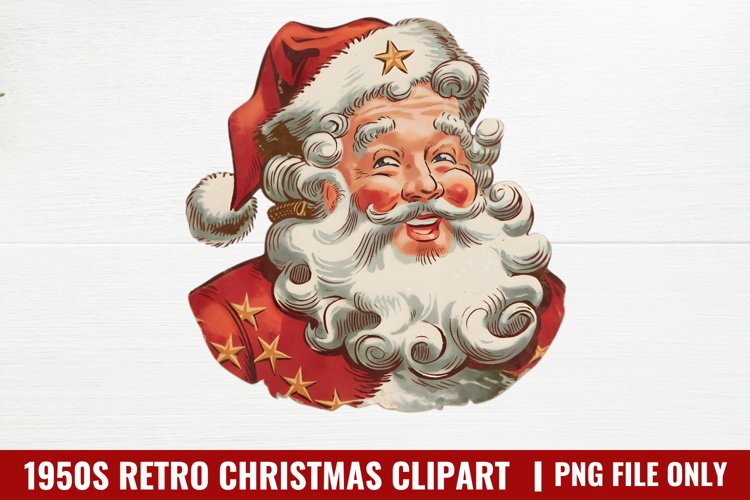 1950s Retro Christmas Sublimation PNG example image 1