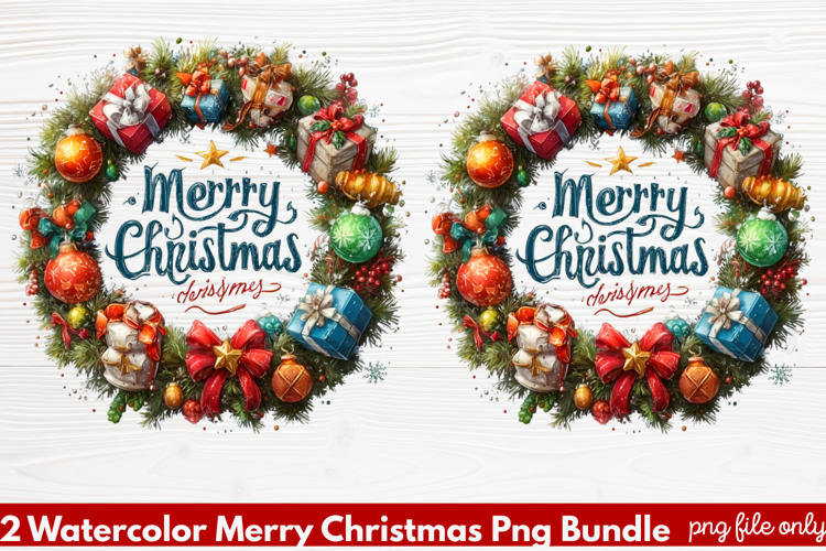 Christmas Watercolor Clipart Image 4