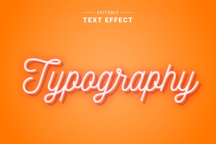 Editable Text Effect for Illustrator. Vector Graphic styles