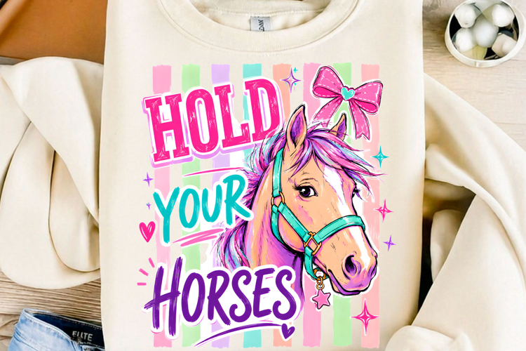 Hold Your Horses PNG,Trendy T Shirt PNG