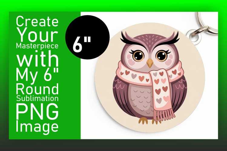 Charming Round Design Keychain PNG , Valenines Animals