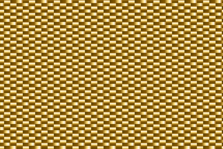 Shiny gold geometric weave seamless pattern background