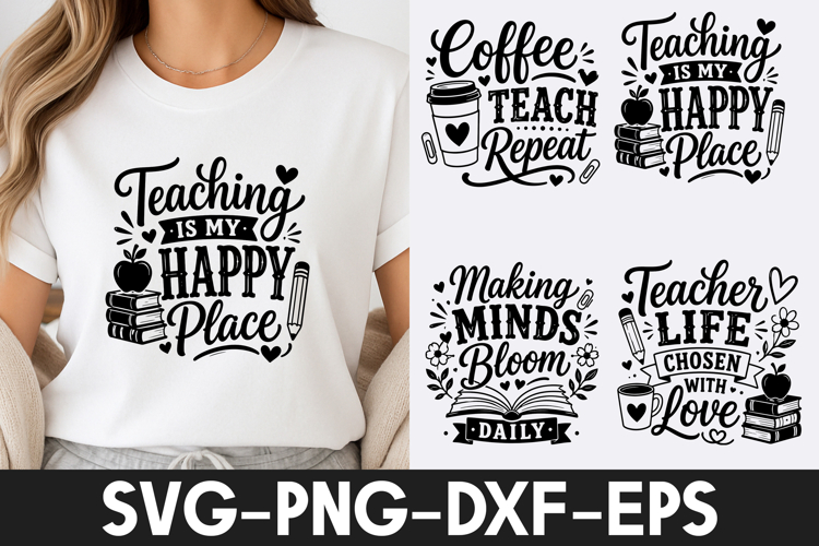 Teacher Quotes T Shirt Design SVG PNG