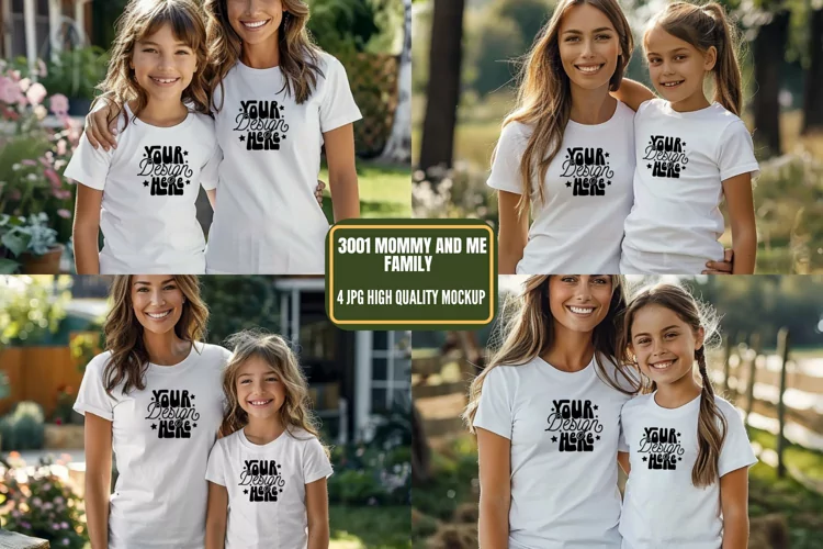 3001 Mommy and Me Family Mockup, Mommy And Me