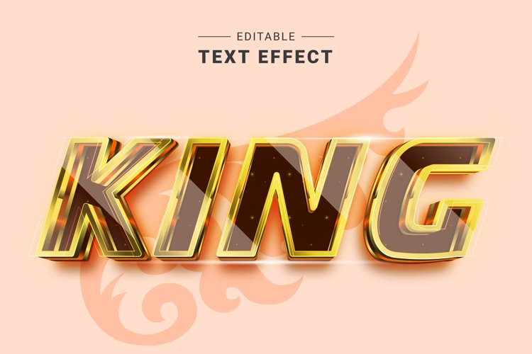 Editable Text Effect for Illustrator. Vector Graphic styles example image 1
