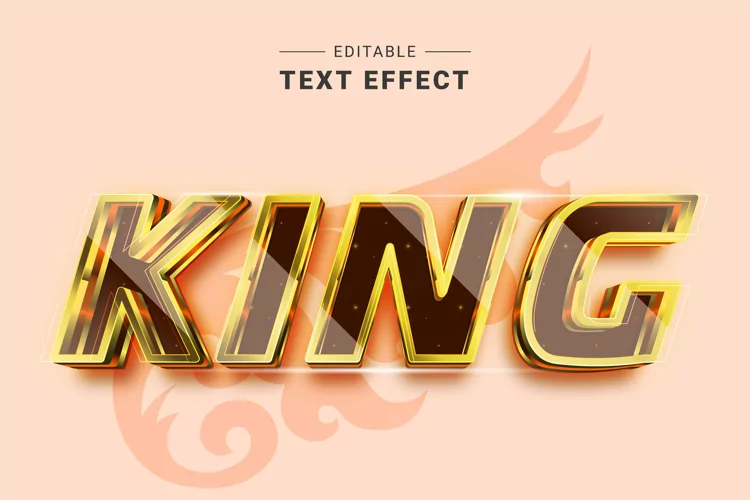 Editable Text Effect for Illustrator. Vector Graphic styles