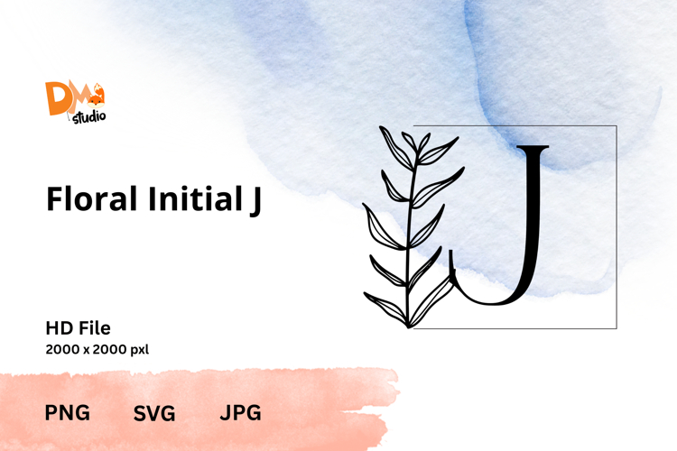 Leaf Monogram Svg Image 6