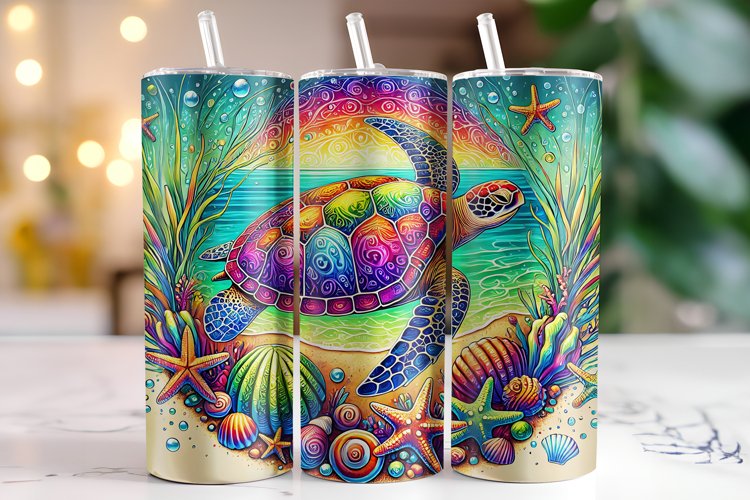 Turtle Tumbler Wrap | Sublimation | Tumblers