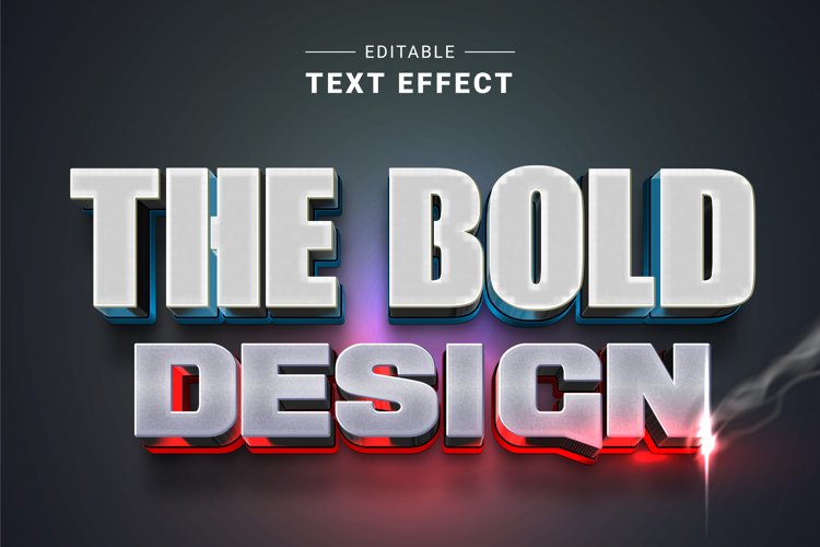 Editable Text Effect for Illustrator. Vector Graphic styles example image 1