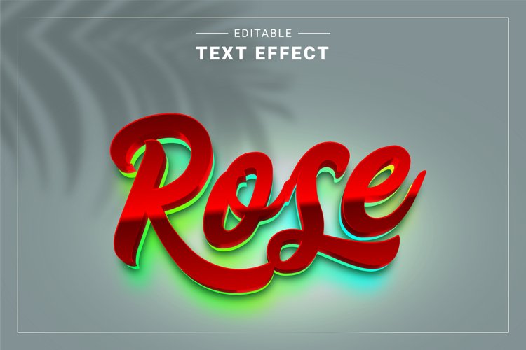 Editable Text Effect for Illustrator. Vector Graphic styles example image 1