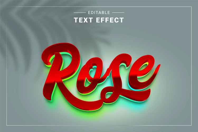 Editable Text Effect for Illustrator. Vector Graphic styles