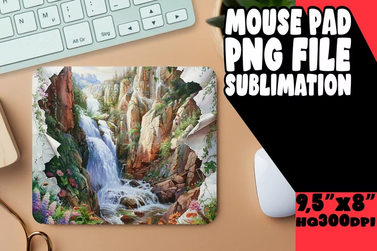 Wonderland Forest 3D Mousepad Sublimation