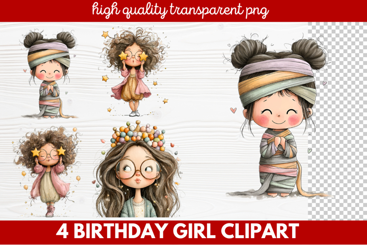 Birthday Girl Clipart Image 3