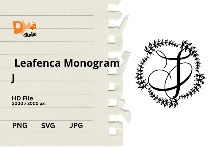 Floral Monogram Letter Svg Image 21