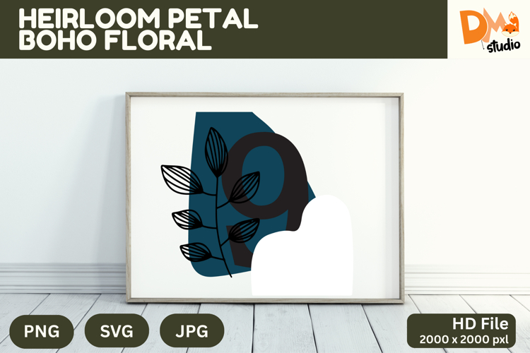 Boho Floral Svg Image 13