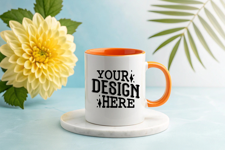 Coffee Mug Mockups, Spring Mug Mockup, Styled Stock Mockup