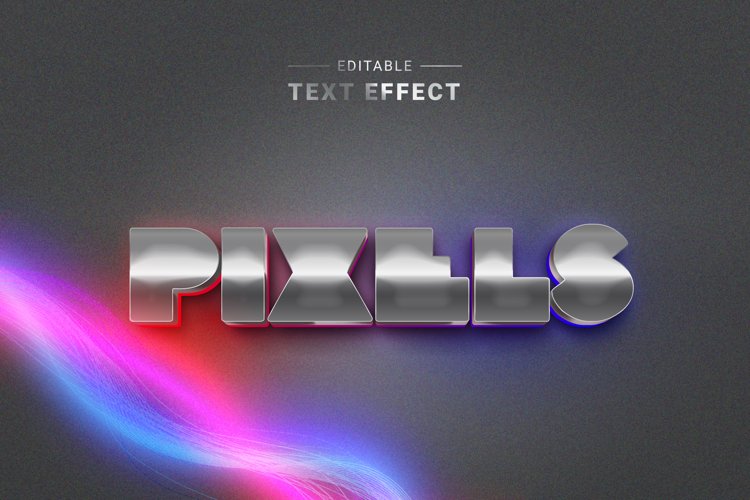 Editable Text Effect for Illustrator. Vector Graphic styles