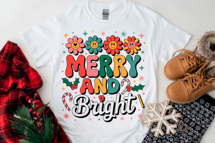 Christmas Retro Quote Png Design