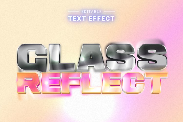 Editable Text Effect for Illustrator. Vector Graphic styles example image 1