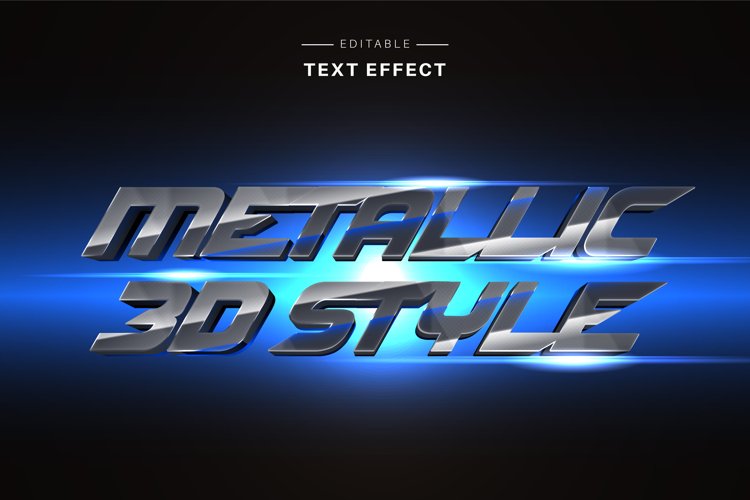 Editable Text Effect for Illustrator. Vector Graphic styles example image 1