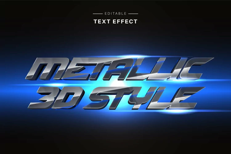 Editable Text Effect for Illustrator. Vector Graphic styles