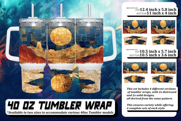 Glittery Scenery Tumbler Wrap: Spring Sublimation