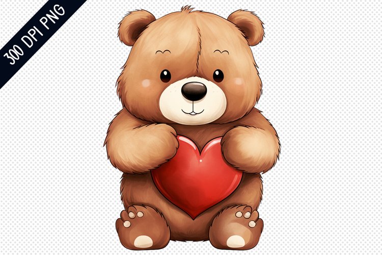 Valentine Bear Sublimation - Valentine Sublimation Design