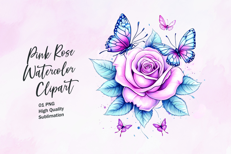 Watercolor Butterfly Clipart Image 14