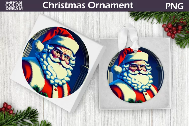 Vintage Santa Christmas Ornament | Christmas Ornament