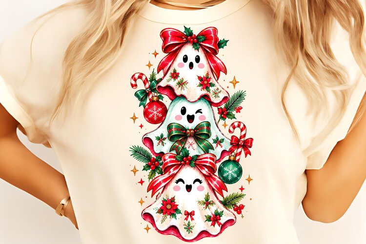 Funny Christmas Ghost PNG, Funny Christmas PNG, Christmas example image 1