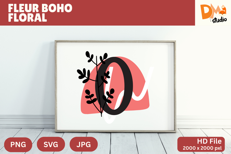 Boho Floral Svg Image 18