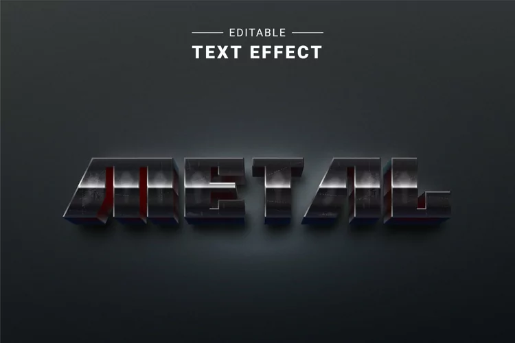 Editable Text Effect for Illustrator. Vector Graphic styles
