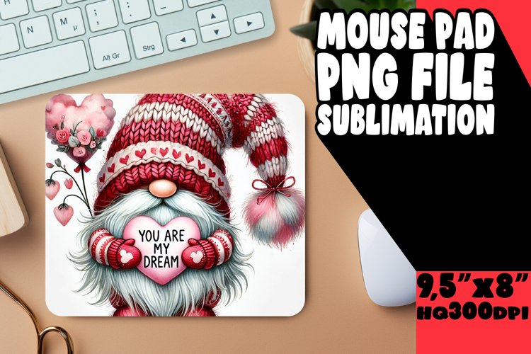 Playful DESK mat Fun Sublimation, Gnomes example image 1