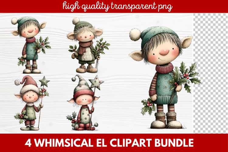 Cute Elf Clipart Image 4