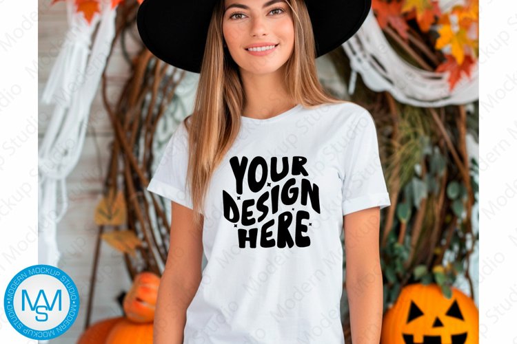 White Tshirt Mockup Image 24