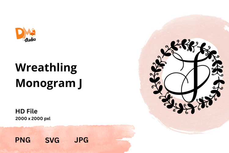 Wreath Monogram SVGs Image 18