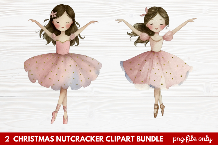 2 Christmas Nutcracker Clipart | Festive Holiday Nutcracker