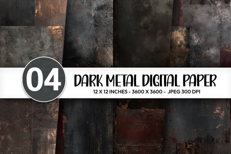 Dark Metal Digital Paper