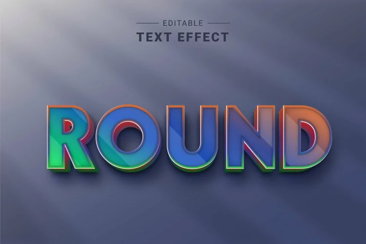 Editable Text Effect for Illustrator. Vector Graphic styles