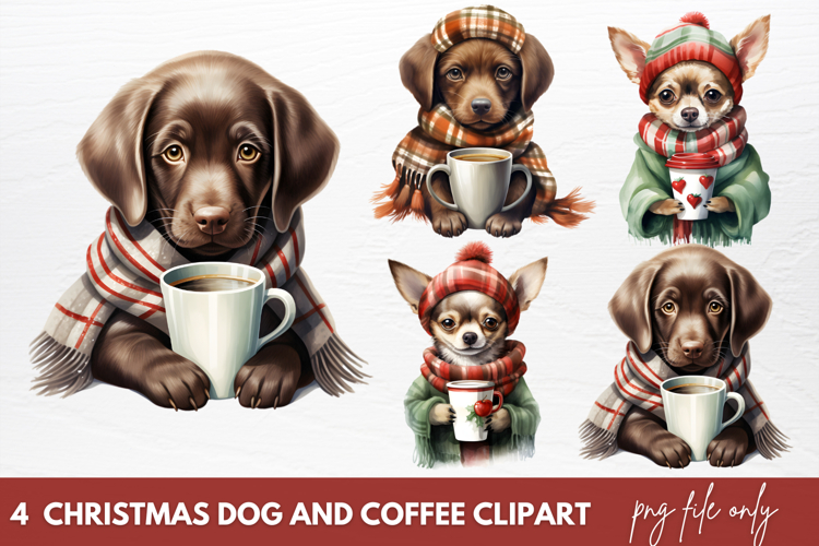 Christmas Dog Clipart Image 24