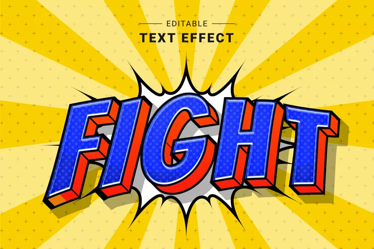 Editable Text Effect for Illustrator. Vector Graphic styles