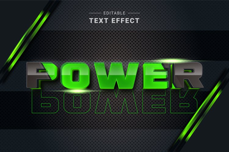 Editable Text Effect for Illustrator. Vector Graphic styles example image 1